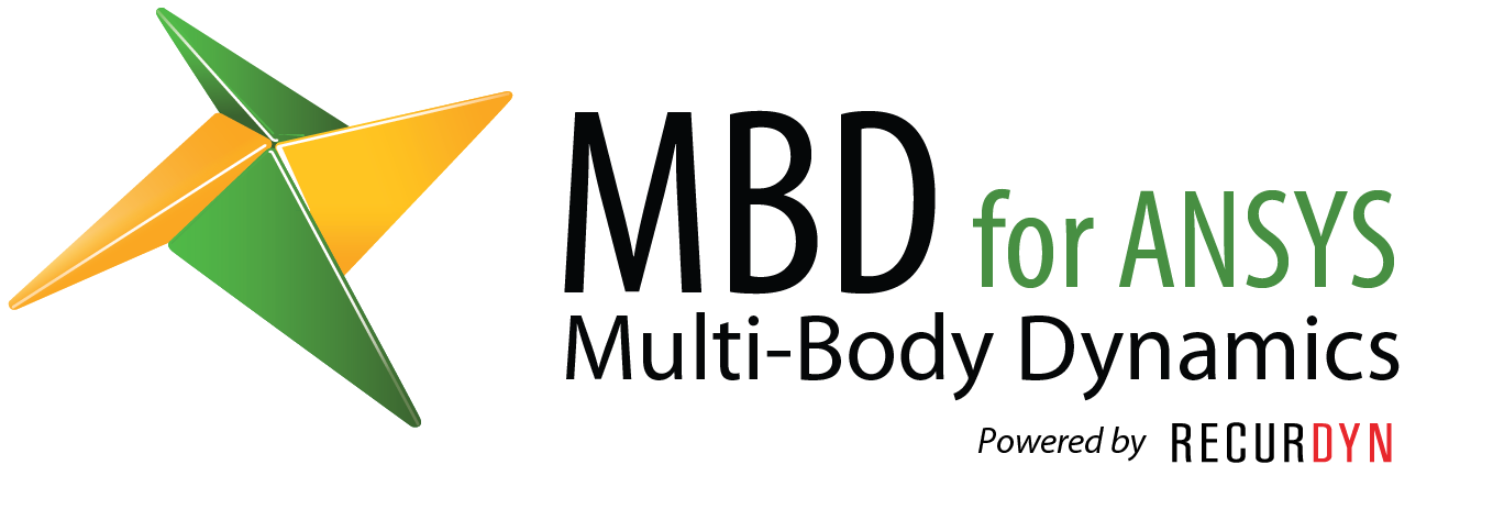 logo of MBD for ANSYS - motion analysis tool powered by RecurDyn