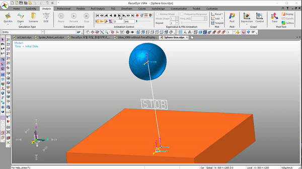 Delay animation speed of RecurDyn