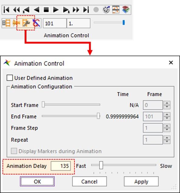 Animation Delay | RecurDyn Animation Control